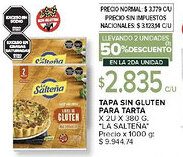 Carrefour La salteña tapa sin gluten para tarta oferta