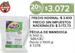 Carrefour Abucel fécula de mandioca oferta