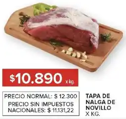 Carrefour Tapa de nalga de novillo oferta