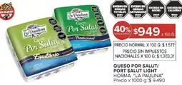 Carrefour La paulina queso por salut/ port salut light horma oferta