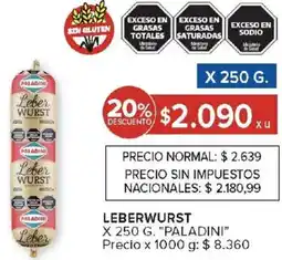 Carrefour Paladini leberwurst oferta