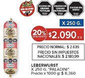 Carrefour Paladini leberwurst oferta