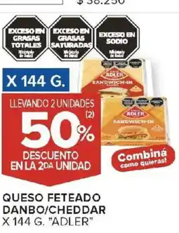 Carrefour Adler queso feteado danbo/cheddar oferta