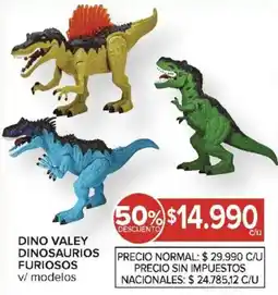 Carrefour Dino valey dinosaurios furiosos oferta