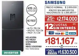 Carrefour Samsung heladera no frost dispenser oferta