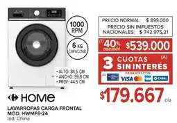 Carrefour Carrefour Home lavarropas carga frontal oferta