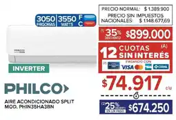 Carrefour Philco aire acondicionado split inverter oferta