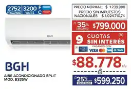 Carrefour BGH aire aondicionado split oferta