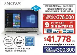 Carrefour eNOVA notebook 14" CEL 4020 oferta