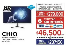 Carrefour CHiQ Monitor LED 32" oferta
