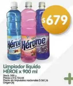 Supermercados Buenos Días Héroe limpiador líquido oferta