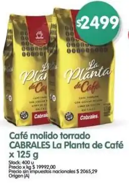 Supermercados Buenos Días La planta café molido torrado cabrales de café oferta