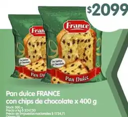 Supermercados Buenos Días FRANCE Pan dulce con chips de chocolate oferta