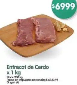 Supermercados Buenos Días Entrecot de cerdo oferta