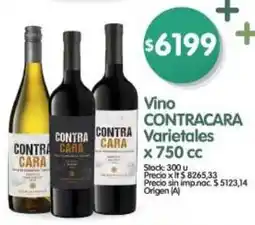Supermercados Buenos Días Contracara vino varietales oferta