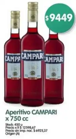 Supermercados Buenos Días Campari aperitivo oferta