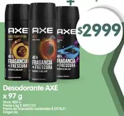 Supermercados Buenos Días Axe desodorante oferta