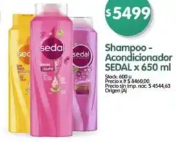 Supermercados Buenos Días Sedal shampoo - acondicionador oferta