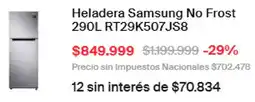 Naldo Lombardi Samsung heladera no frost oferta