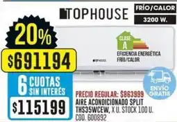 Coto Tophouse aire acondicionado split oferta