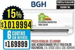 Coto Bgh aire acondicionado split frío/calor oferta