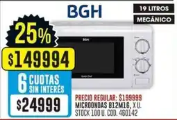Coto Bgh microondas B12M16 oferta