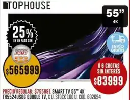 Coto Tophouse smart tv 55" oferta