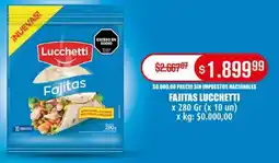 Makro Lucchetti fajitas oferta