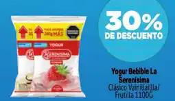 Makro La serenisima yogur bebible clásico vainillaillla/ frutilla oferta