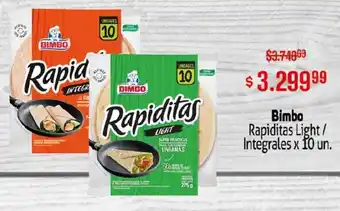 Makro Bimbo rapiditas light/ integrales oferta