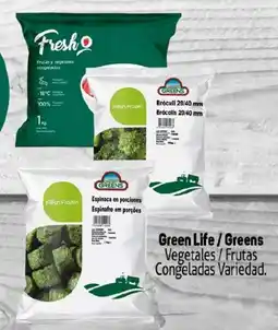 Makro Green life/greens vegetales/frutas congeladas variedad oferta