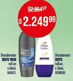 Makro Dove men desodorante roll o oferta
