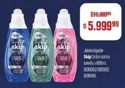 Makro Skip Jabón líquido Ciclos cortos botella oferta