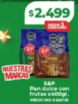 Supermayorista Vital S&P pan dulce con frutas oferta