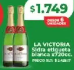 Supermayorista Vital La victoria sidra etiqueta blanca oferta