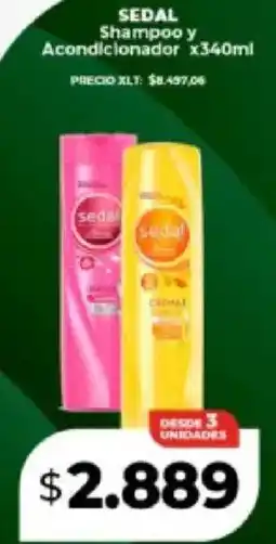 Supermayorista Vital Sedal shampoo y acondicionador oferta