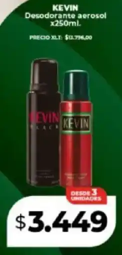Supermayorista Vital Kevin desodorante aerosol oferta