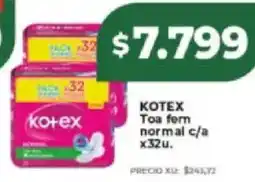 Supermayorista Vital KOTEX Toa ferm normal oferta