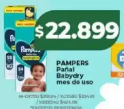 Supermayorista Vital Pampers pañal babydry mes de uso oferta
