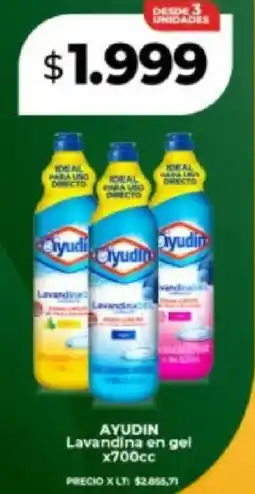 Supermayorista Vital Ayudín lavandina en gel oferta