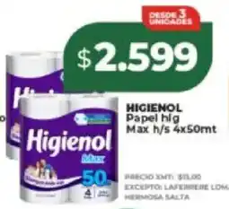 Supermayorista Vital Higienol papel hig max h/s oferta