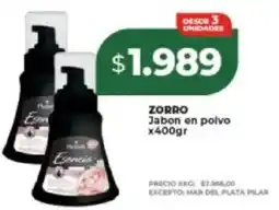 Supermayorista Vital Zorro jabon en polvo oferta