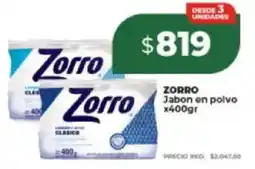 Supermayorista Vital Zorro jabon en polvo oferta