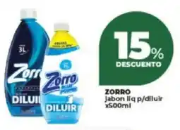 Supermayorista Vital Zorro jabon liq p/diluir oferta