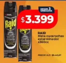Supermayorista Vital Raid mata cucarachas exterminador oferta