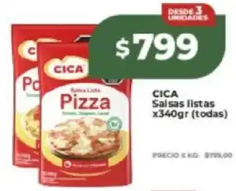 Supermayorista Vital Cica salsas listas oferta