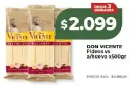 Supermayorista Vital Don vicente fideos vs a/huevo oferta