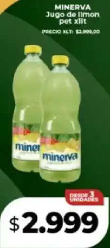 Supermayorista Vital Minerva jugo de limon pet oferta