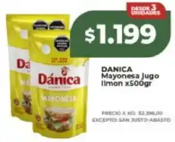 Supermayorista Vital Dánica mayonesa jugo ilmon oferta