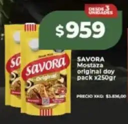 Supermayorista Vital Savora mostaza original doy pack oferta